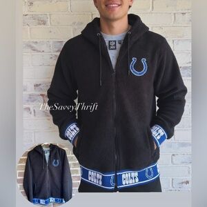 NFL Indianapolis Colts NFL Sherpa Full-Zip Hoodie Jacket - Cozy Team Fleece